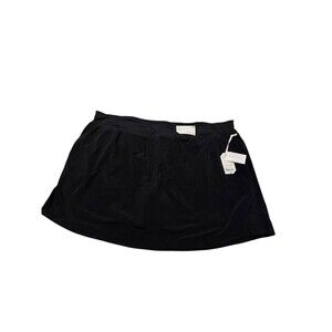 Stylus Womens Black Skort Golf Tennis Casual Pockets Plus Size 3XLarge NWT